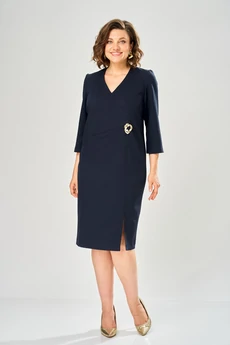 Платье 1162 синий KaVari plus size