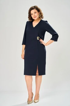 Платье 1162 синий KaVari plus size
