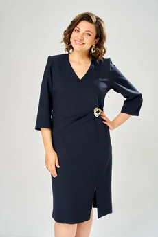 Платье 1162 синий KaVari plus size