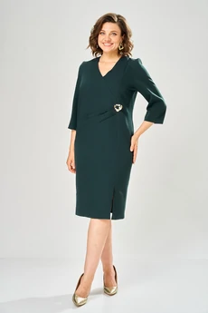 Платье 1162-2 изумруд  KaVari plus size