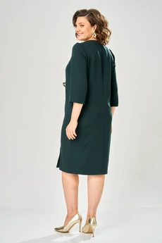 Платье 1162-2 изумруд  KaVari plus size