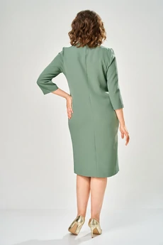 Платье 1162-3 зеленый KaVari plus size