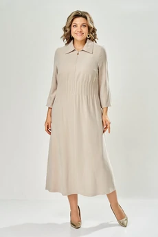 Платье 1164-1 бежевый KaVari plus size