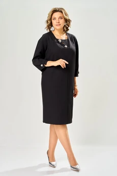 Платье 1165 черный KaVari plus size