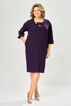 Платье 1165-1 баклажан KaVari plus size
