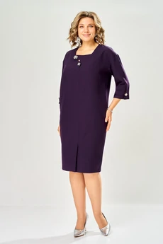 Платье 1165-1 баклажан KaVari plus size