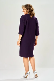 Платье 1165-1 баклажан KaVari plus size