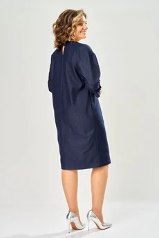 Платье 1166 синий KaVari plus size