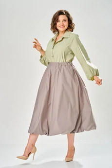 Юбка 2014-1 серо-фиолетовый KaVari plus size