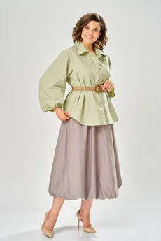 Рубашка 4033 олива KaVari plus size