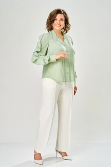 Блузка 4034-2 олива KaVari plus size