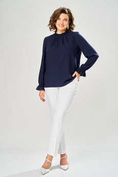 Блузка 4035-1 темно зеленый KaVari plus size