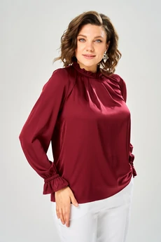 Блузка 4035-3 бордовый KaVari plus size