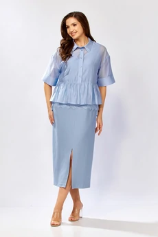 Костюм с платьем 8062-1 KaVari plus size