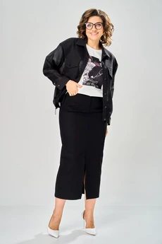 Костюм с юбкой 8064 KaVari plus size