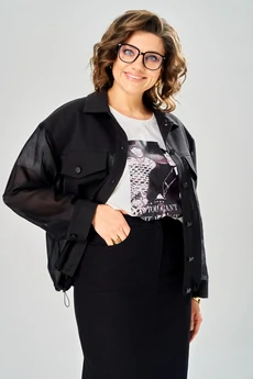Костюм с юбкой 8064 KaVari plus size