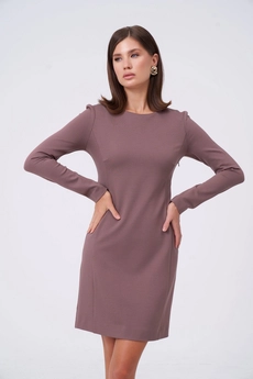 Платье 1100-1 коричневый KaVari