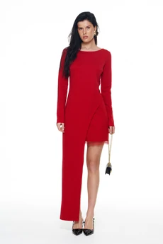 Платье 1132-1 красный KaVari