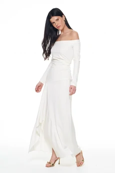 Платье 1140-1 белый KaVari