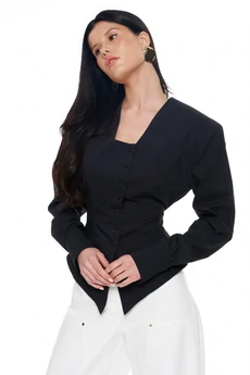 Рубашка 4026-1 черный KaVari