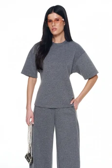 Костюм брючный 8055 серый-меланж KaVari