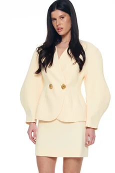 Костюм с юбкой 8057 сливочное масло KaVari