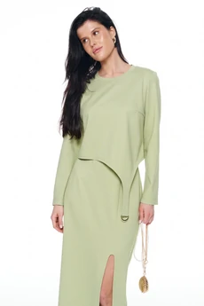 Костюм с юбкой 8058-4 олива KaVari