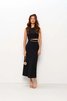 Костюм с юбкой 8069 черный KaVari