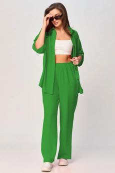 Костюм брючный 1230 зеленый Karina Delux