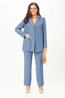 Костюм брючный 1273 голубой Karina Delux