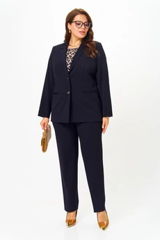 Костюм брючный 1276 темно-синий Karina Delux