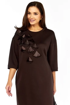 Платье 1405 горький шоколад Karina Delux