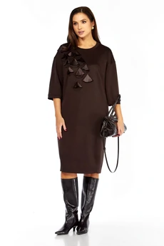 Платье 1405 горький шоколад Karina Delux