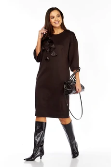 Платье 1405 горький шоколад Karina Delux
