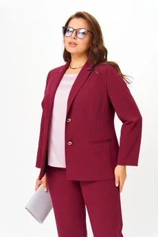 Костюм брючный 1407 бордо Karina Delux