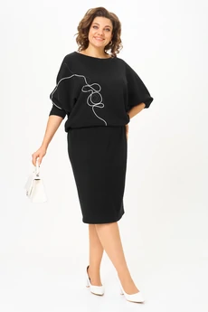 Платье 1413 черный Karina Delux