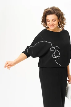 Платье 1413 черный Karina Delux