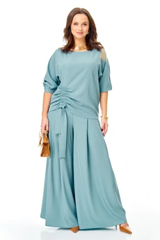 Костюм брючный 1426 бирюзовый Karina Delux