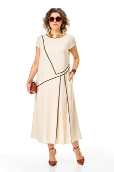 Платье 1430 бежевый Karina Delux