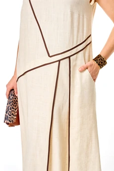 Платье 1430 бежевый Karina Delux