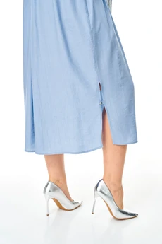 Платье 1443 голубой Karina Delux
