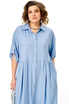 Платье 1443 голубой Karina Delux