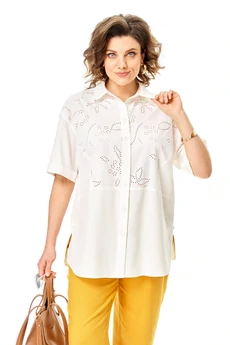 Рубашка 1446Р молочный Karina Delux