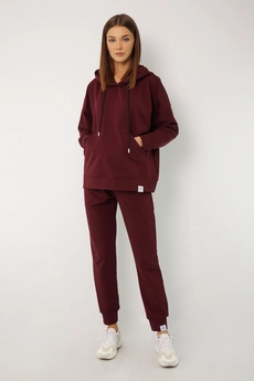Спортивный костюм 4015-4040 бордовый Kivviwear
