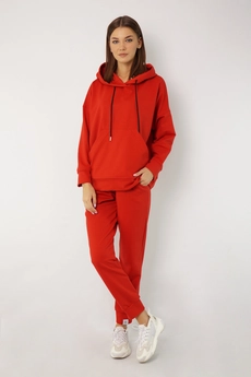 Спортивный костюм 4015-4040 морковно-красный Kivviwear