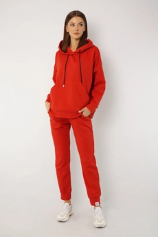 Спортивный костюм 4015-4040 морковно-красный Kivviwear