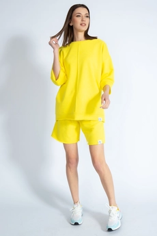 Костюм с шортами 4019-4018 желтый Kivviwear
