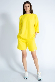 Костюм с шортами 4019-4018 желтый Kivviwear