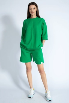 Костюм с шортами 4019-4018 зеленый Kivviwear