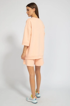 Костюм с шортами 4019-4018 персиковый Kivviwear